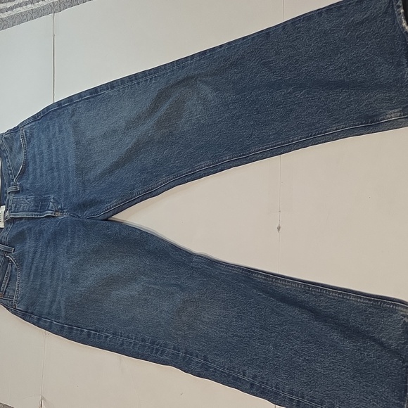 Agolde Womens 90's Mid Rise Straight Relaxed Blue Jeans - Picture 1 of 16